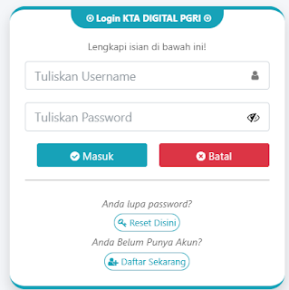 Register PGRI Kubu Raya - Persatuan Guru Republik Indonesia Cabang Kubu Raya